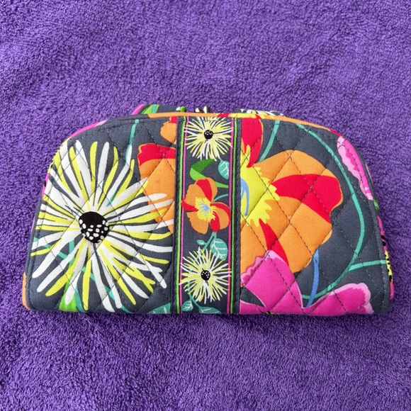Vera Bradley Jazzy Blooms Kiss n Snap Wallet - Picture 7 of 7